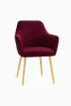 Krzesło tapicerowane do salonu jadalni idealne do stołu BORDO BEŻ