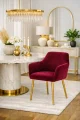 Krzesło tapicerowane do salonu jadalni idealne do stołu BORDO BEŻ