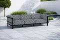 Kolekcja ogrodowa IBIZA SOFA 3 OSOBOWA tkanina outdoor OUTLET 