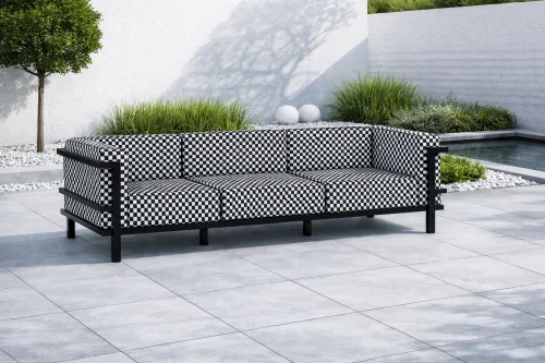 Kolekcja ogrodowa IBIZA SOFA 3 OSOBOWA tkanina outdoor OUTLET 