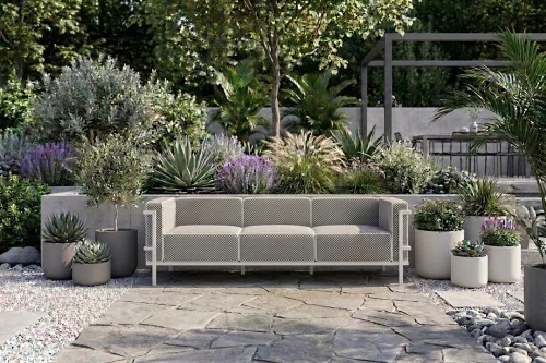 Kolekcja ogrodowa IBIZA SOFA 3 OSOBOWA tkanina outdoor OUTLET 