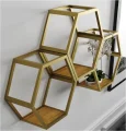 Złota półka HEXAGON loft