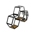 Czarna półka HEXAGON loft